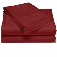 سرویس ملحفه مدل هتلی کد 200120 یکنفره دو تکه رنگ زرشکی