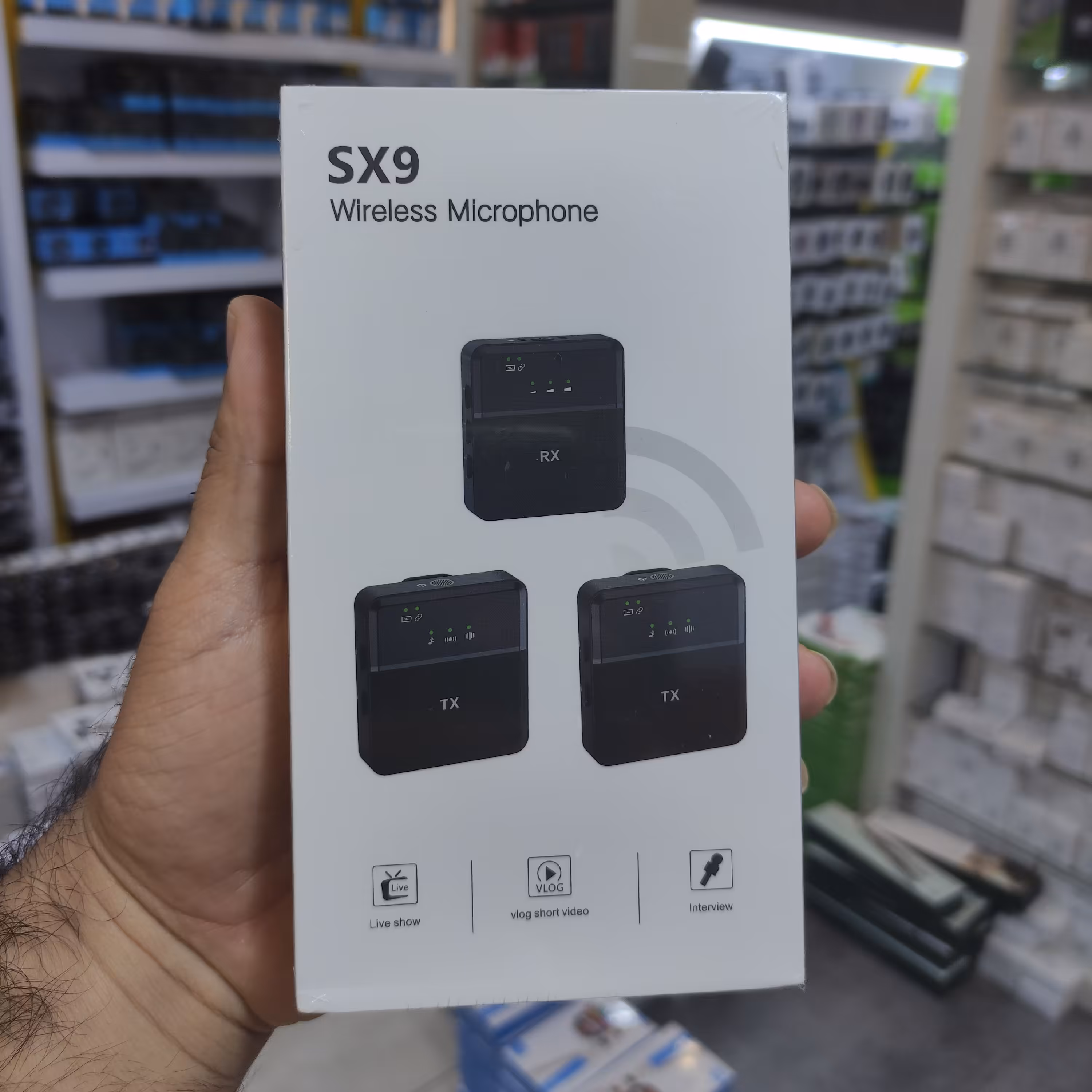 میکروفون یقه ای مدل sx9 میکروفون حرفه ای ا collar microphone

