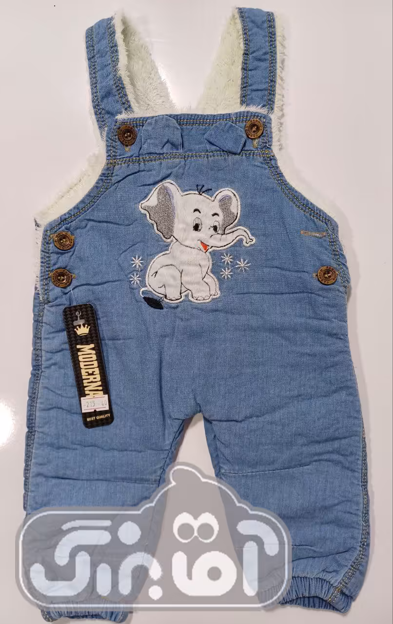 پیشبندی لی لاینردار مدرنا طرح فیل آبی روشن