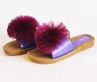 دمپایی توپکی (بنفش)