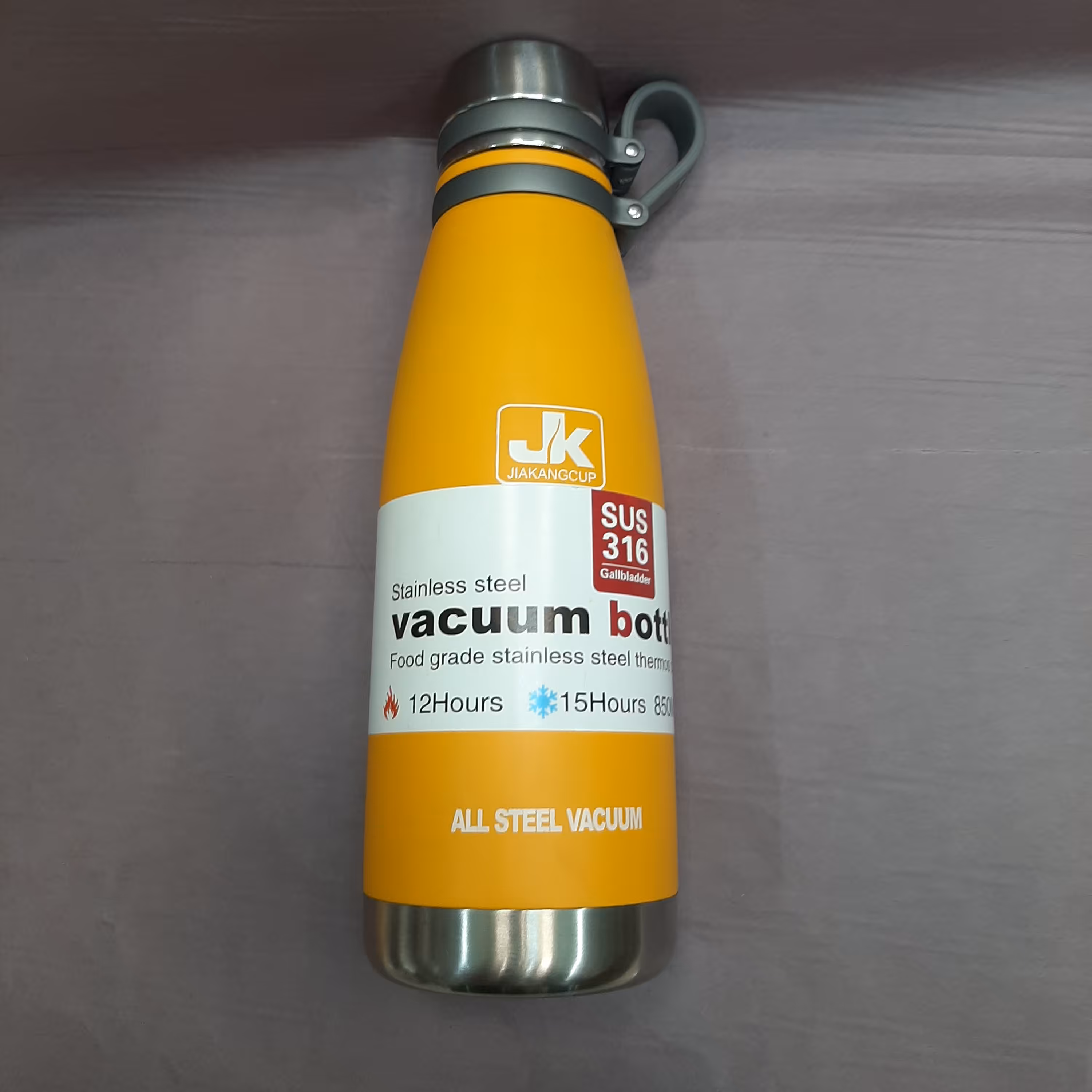 فلاسک استیل  برند (Jk) 850 میلی لیتر داخل استیل