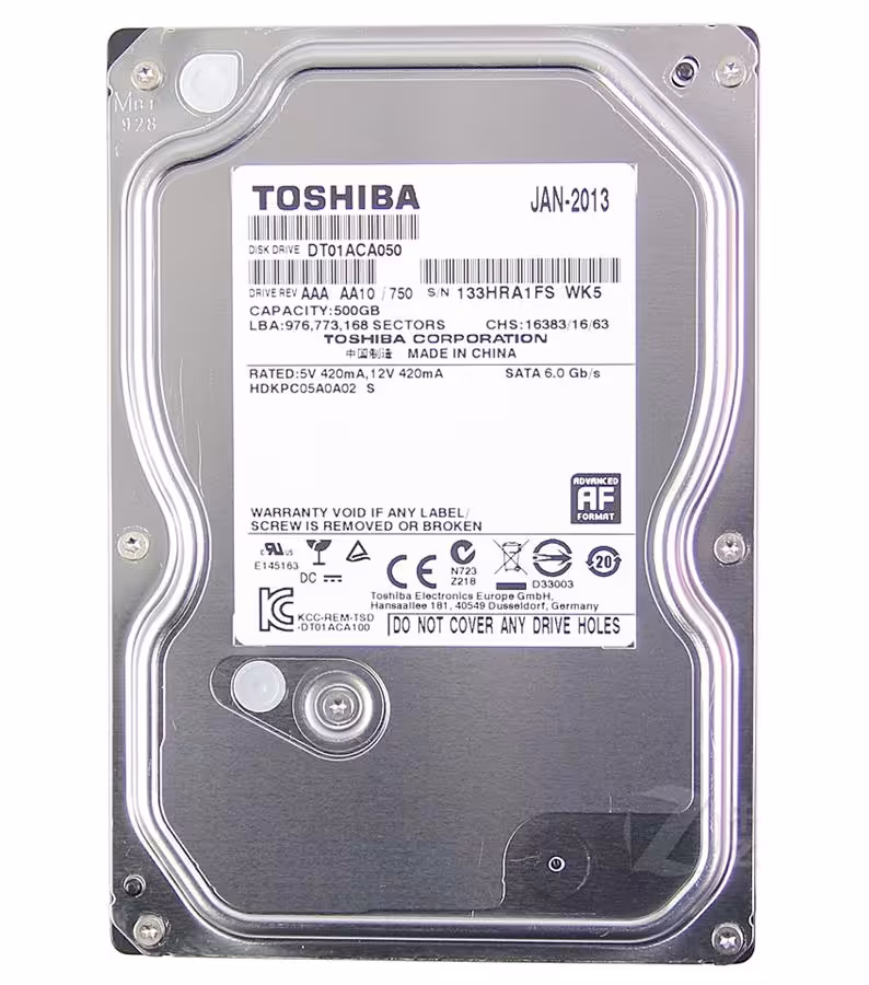 هارد اینترنال 500 گیگابایت توشیبا