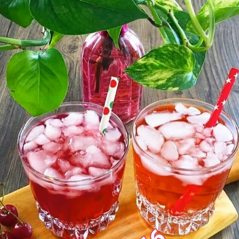 شربت آلبالو خانگی ارگانیک 