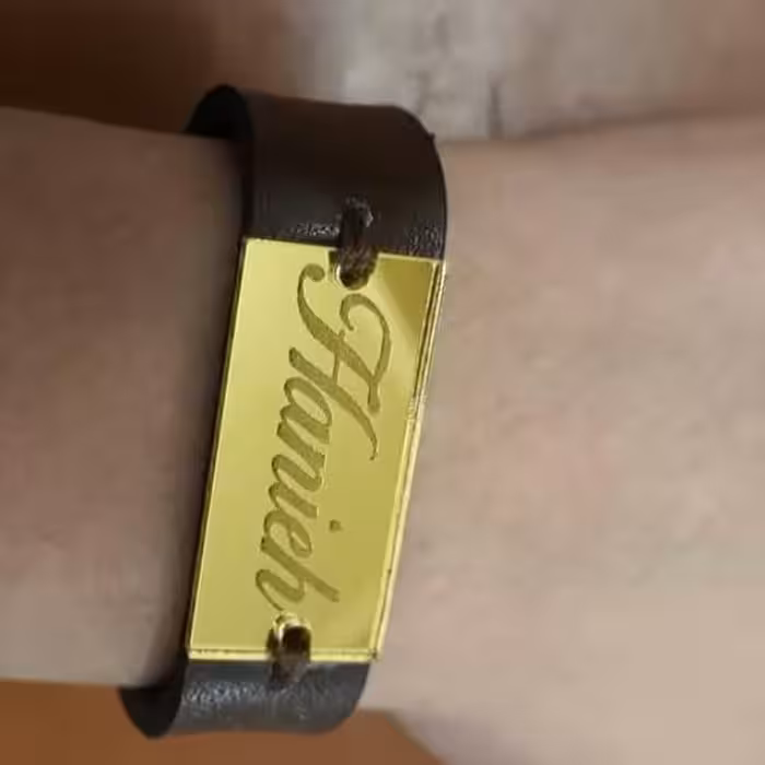 دست بند چرم گاوی