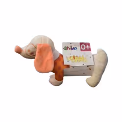 جغجغه سگ سوسیسی نارنجی پر رنگ