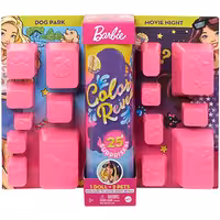 عروسک باربی سوپرایزی 2 در 1 مدل پارک و سینما کد GPD56