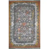 فرش ماشینی افرند طرح پتینه 500 شانه کد 6605 (یک ونیم متری)