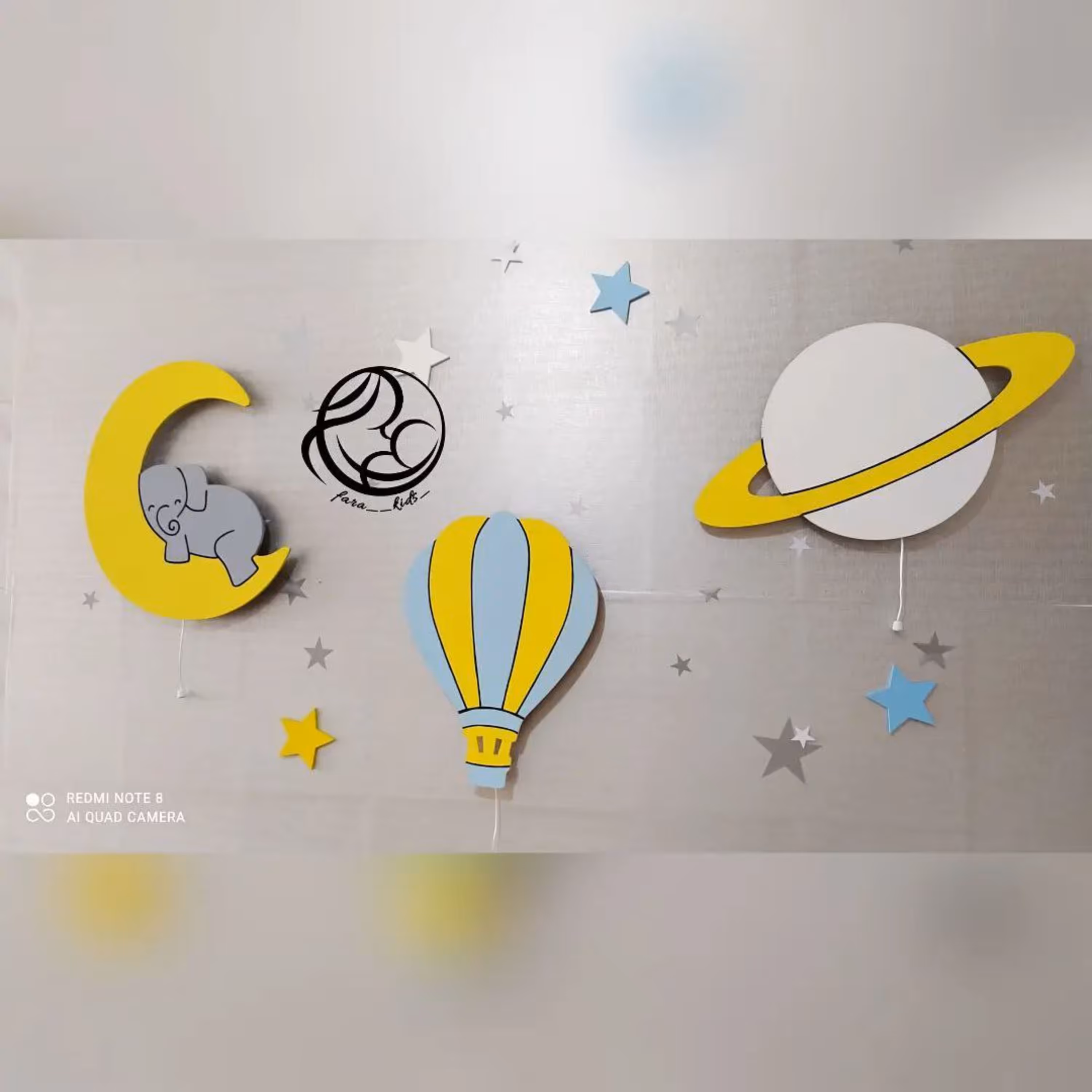 چراغخواب کودک ست سه تایی(ارتفاع هر کدام حدودا 40سانتی متر جنس ام دی اف 8میل)