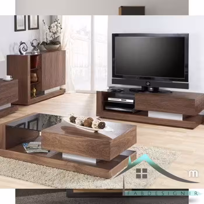 ست میز تلویزیون و جلومبلی و کنسول fabset-167