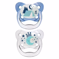 پستانک ارتودنسی دو عددی 6 تا 18 ماه طرح شبرنگ چادر و ماه دکتر براون Dr Brown’s