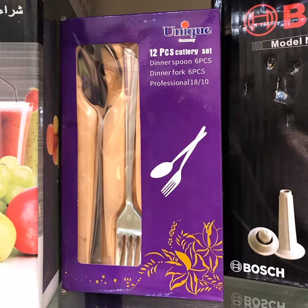  سرویس قاشق چنگال استیل نگیر  یونیک اصل آلمان طرح های مختلف