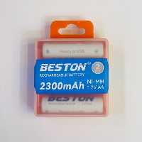 باتری قلمی قابل شارژ  2300 میلی آمپر بستون( BESTON ) بسته 2 عددی