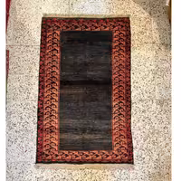 گبه دستبافت قرمز مشکی 