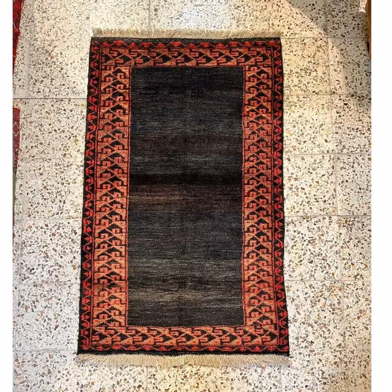 گبه دستبافت قرمز مشکی 