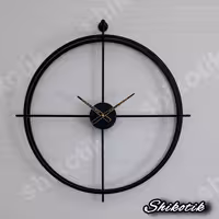 ساعت دیواری تمام فلزی دو رینگی