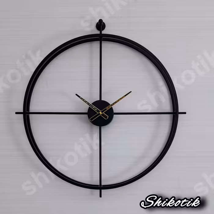 ساعت دیواری تمام فلزی دو رینگی