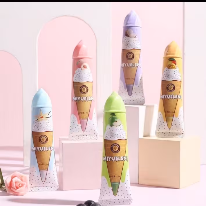 کرم مرطوب کننده و نرم کننده وارداتی طرح بستنی با قالب گل