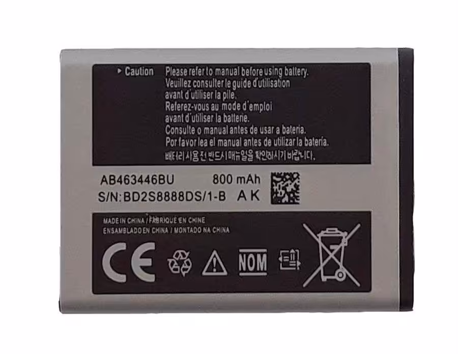 باتری موبایل مدل AB463446BU با ظرفیت 800 میلی آمپر ساعت مناسب E250