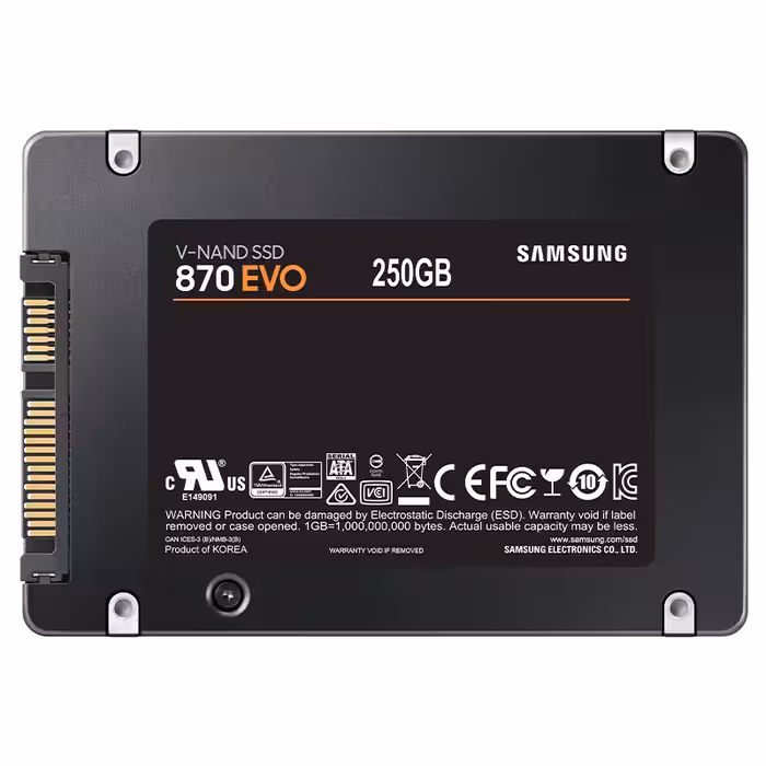 قیمت اس اس دی اینترنال سامسونگ EVO 870 SATA ظرفیت 250GB