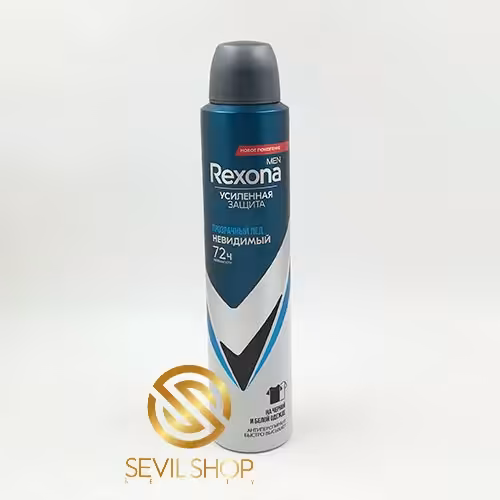 اسپری ضد تعریق مردانه رکسونا مدل Invisible On Black White 72H روسی