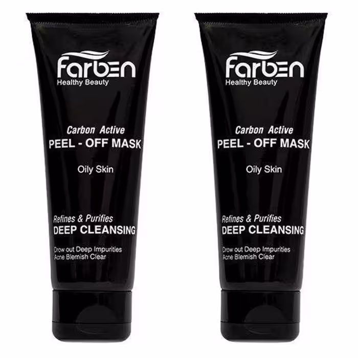 ماسک زغال فاربن مدل Peel-Off حجم 75 میلی لیتر بسته 2 عددی