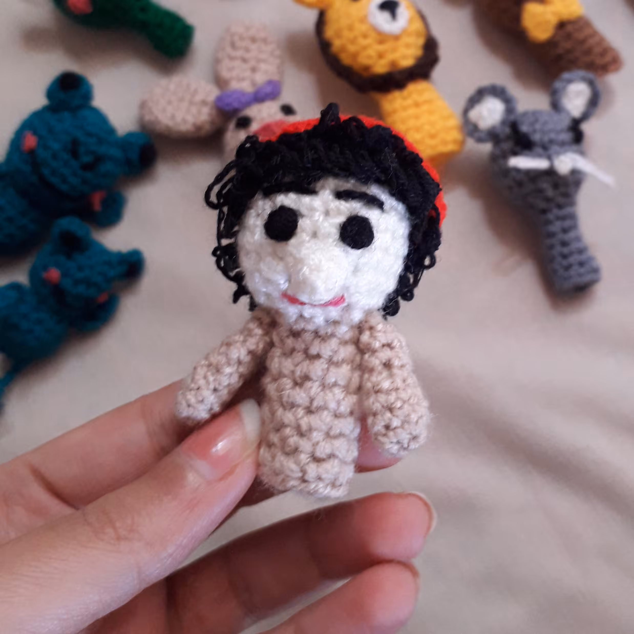 عروسک انگشتی بچه مهمونی(مناسب عروسک نمایشی آویز و سرکلیدی)