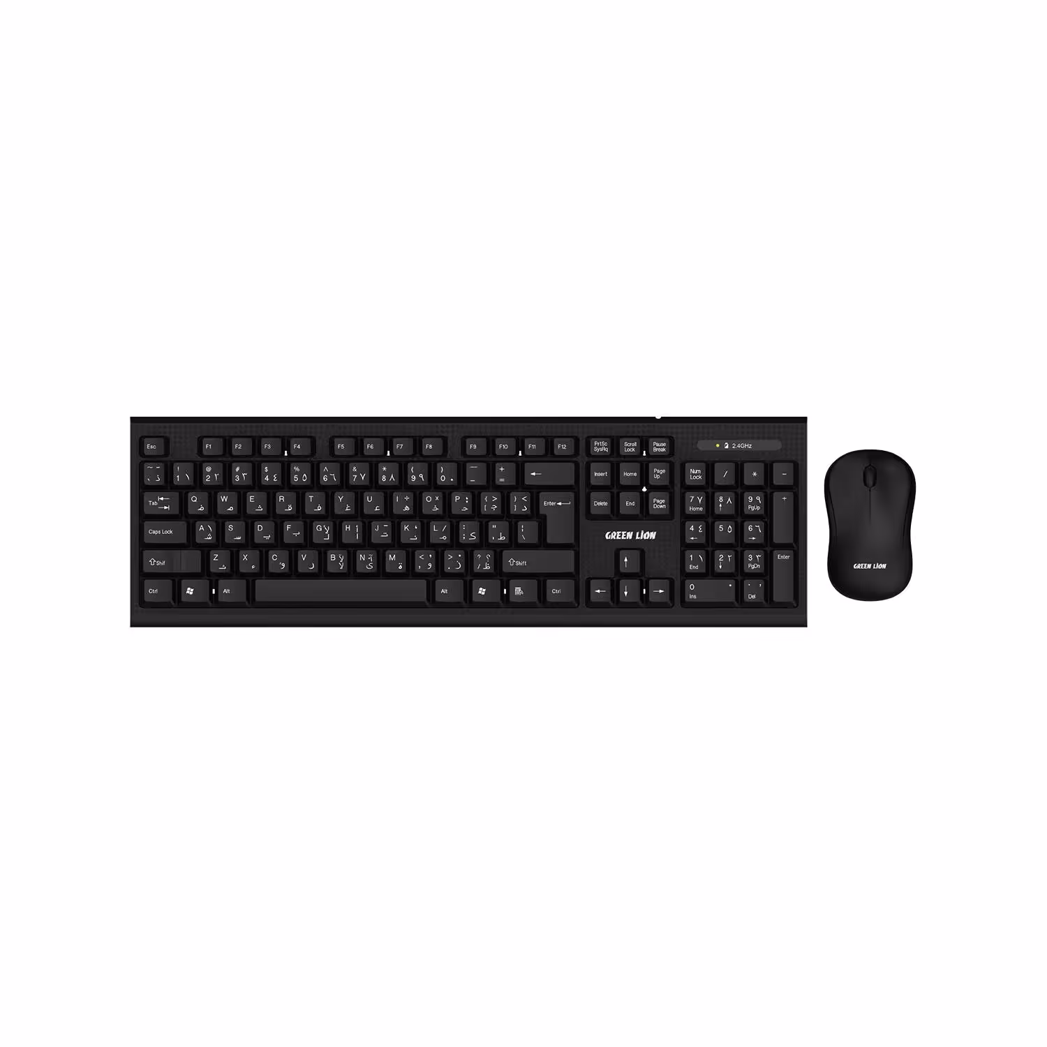 کیبورد بی سیم گرین لاین مدل Green Lion Wireless Keyboard Mouse Combo GNWS24GKEYMBK