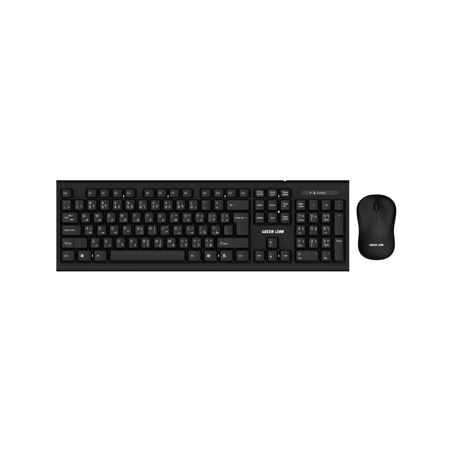 کیبورد بی سیم گرین لاین مدل Green Lion Wireless Keyboard Mouse Combo GNWS24GKEYMBK