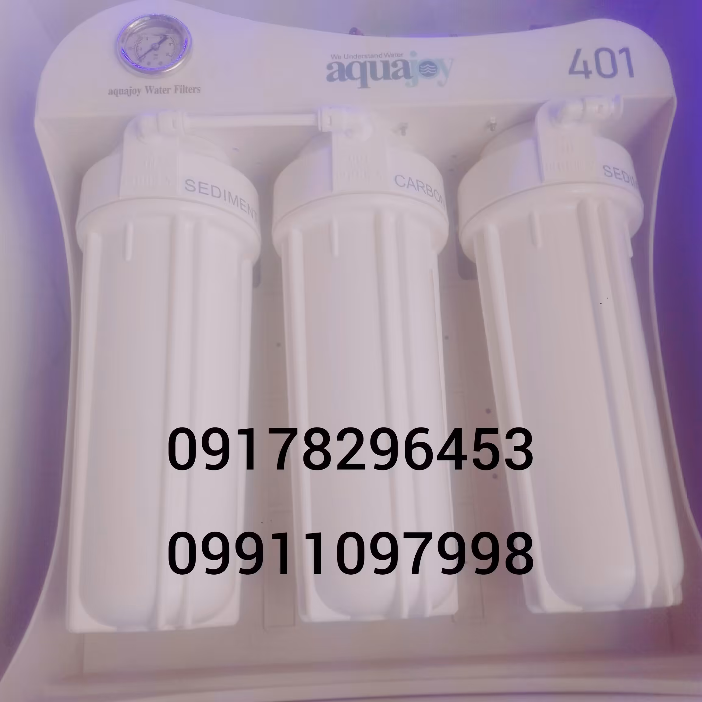 تصفیه آب خانگی آکواجوی مدل401BPگیج دار ارسال رایگان