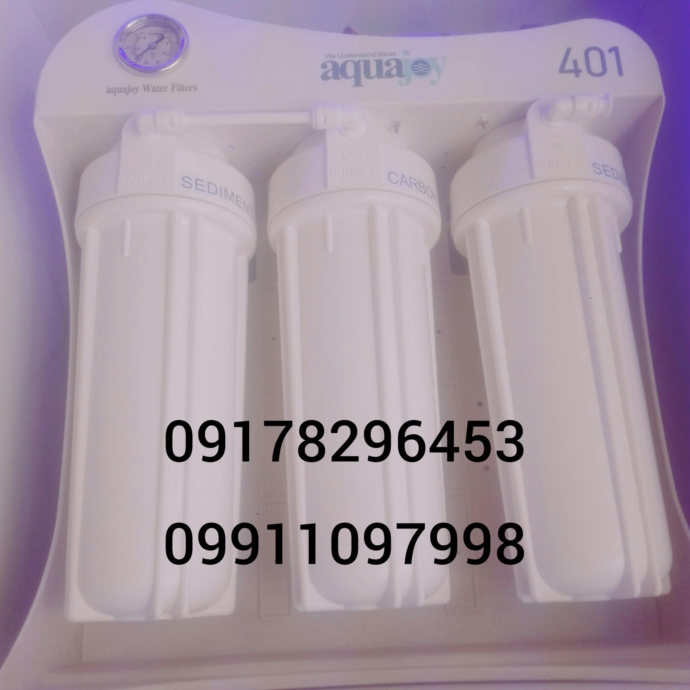 تصفیه آب خانگی آکواجوی مدل401BPگیج دار ارسال رایگان