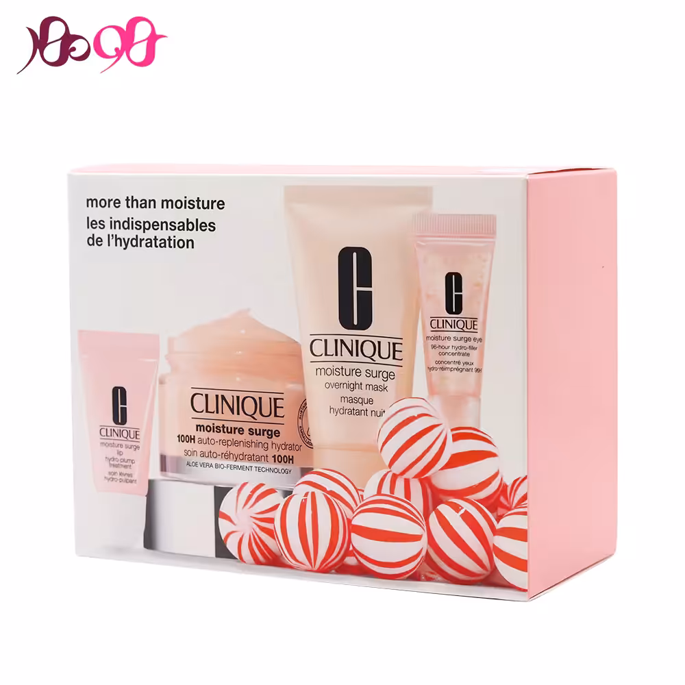 ست 4 تایی مرطوب کننده و آبرسان کلینیک (مناسب صورت، چشم و لب)