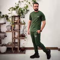 ست تیشرت و شلوار ورزشی دونایک قواره دار در سه سایز و رنگ