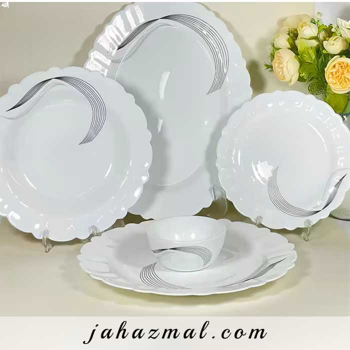 سرویس آرکوپال مقصود طرح شمل مشکی 25 پارچه