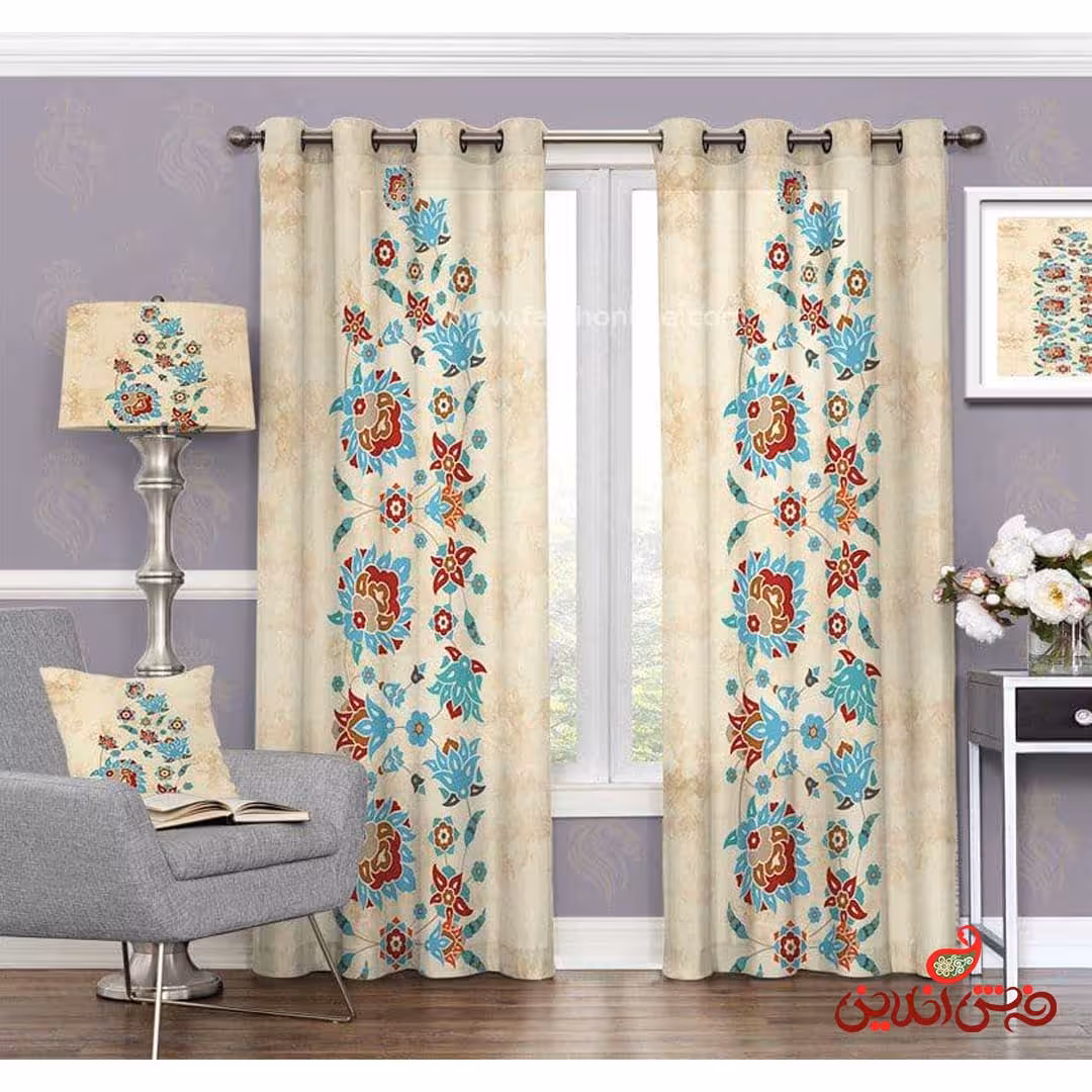 پرده سنتی طرح گل کد 3275