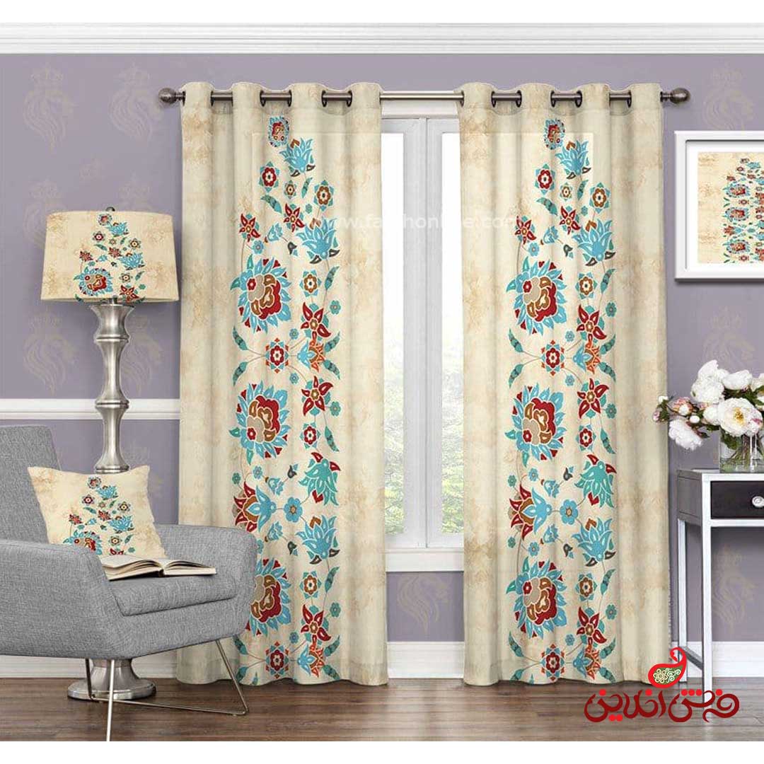 پرده سنتی طرح گل کد 3275
