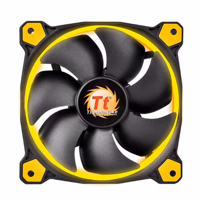 فن کیس ترمالتیک مدل Riing 12 با LED زرد