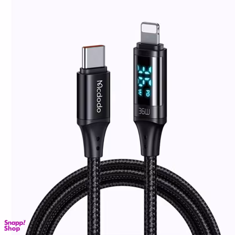 کابل شارژ تایپ سی به لایتنینگ مک دودو (Mcdodo) صفحه دار مدل CA-1030