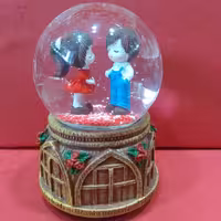 گوی موزیکال برفی کوکی  سایز بزرگ