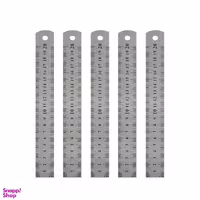 خط کش 20 سانتی کد 882 فلزی بسته 5 عددی