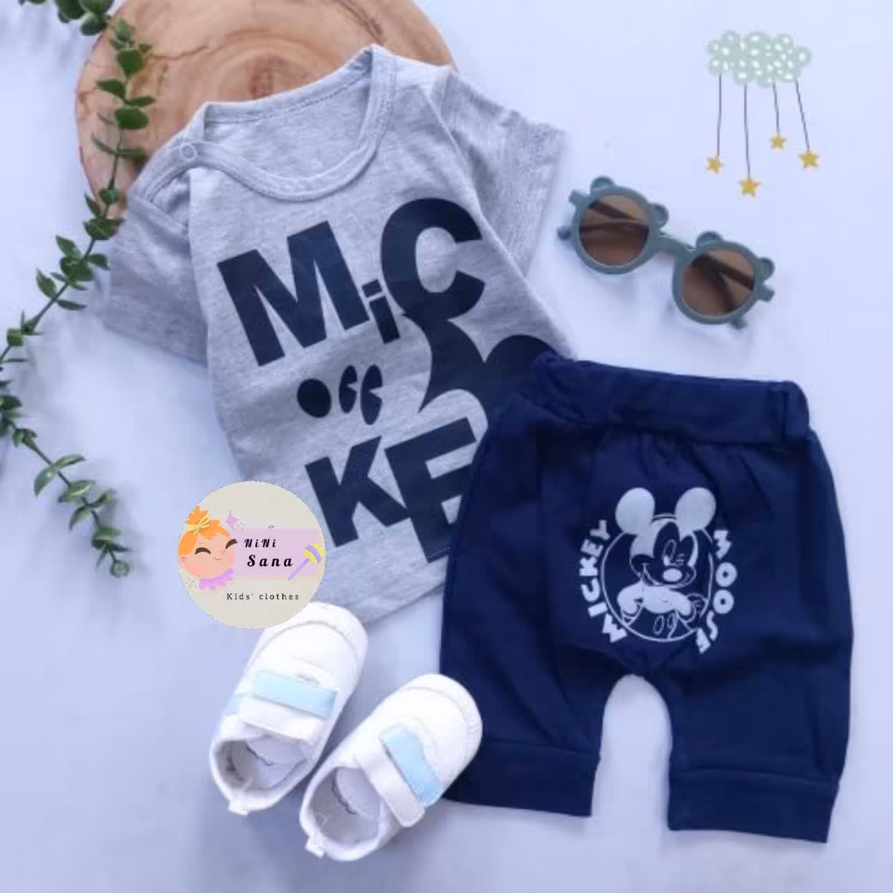 تیشرت شورتک پسرانه میکی