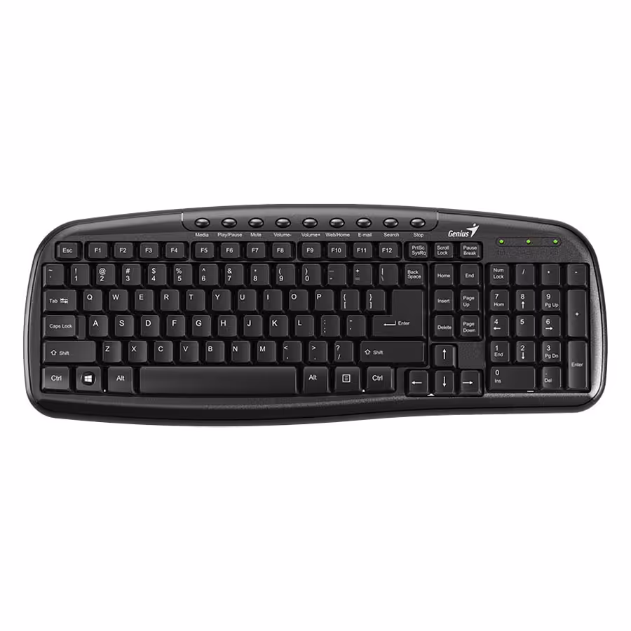 قیمت و خرید کیبورد باسیم جنیوس مدل KB-M225C | یاس ارتباط