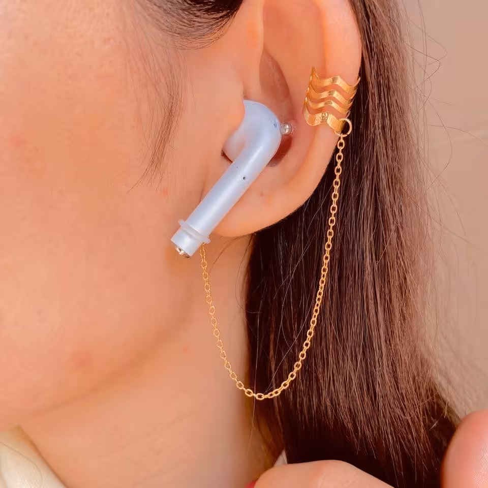 آویز نگهدارنده ایرپاد مدل موج طلایی