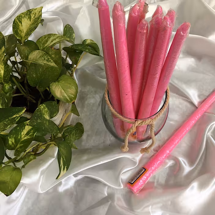 شمع قلمی  سایز 30سانت در رنگ های متنوع