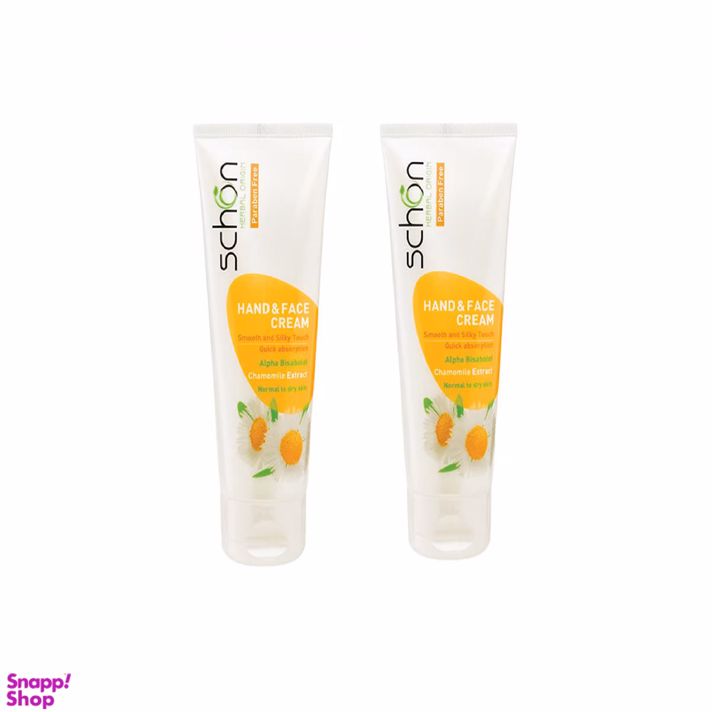 کرم دست و صورت شون (Schon) با عصاره بابونه حجم 75 میلی‌لیتر مجموعه 2 عددی
