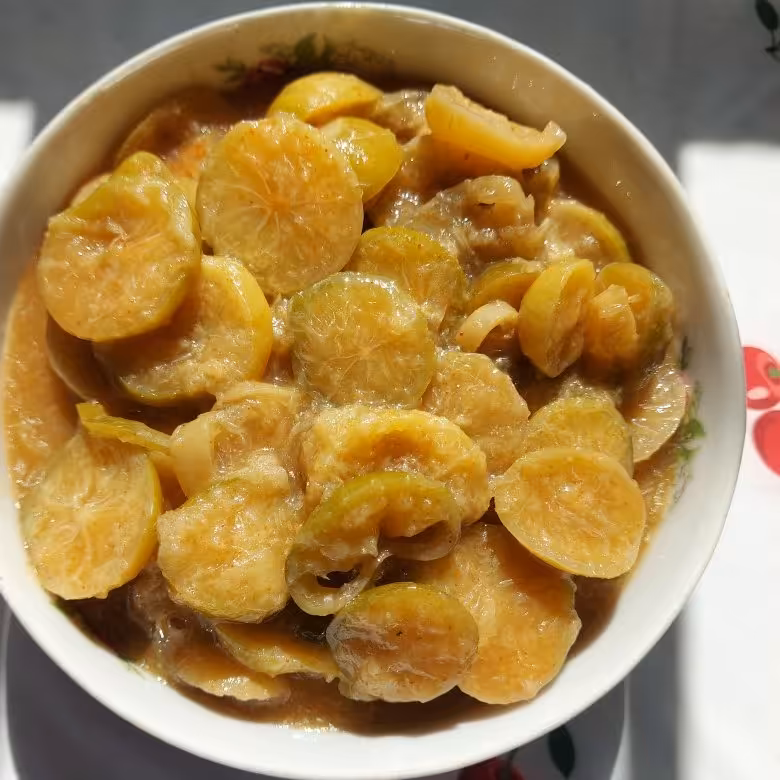 ترشی لیمو یک کیلو خوش طعم و معطر