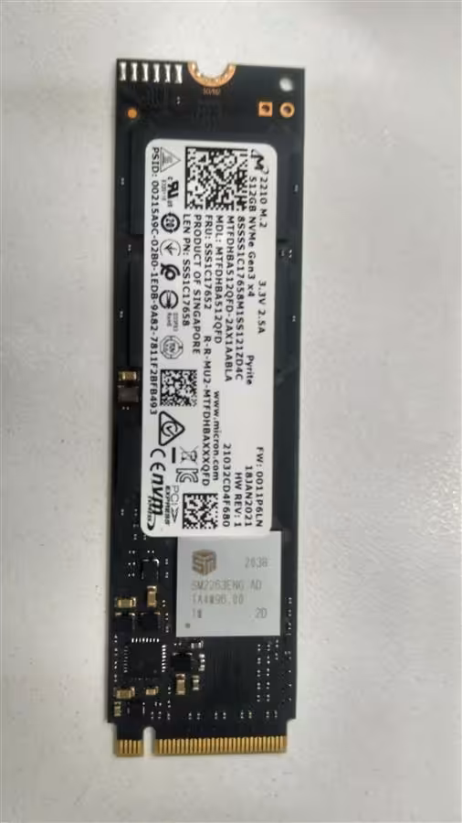 حافظه اس اس دی میکرون مدل ان وی ام ای ام 2 با ظرفیت 512 گیگابایت