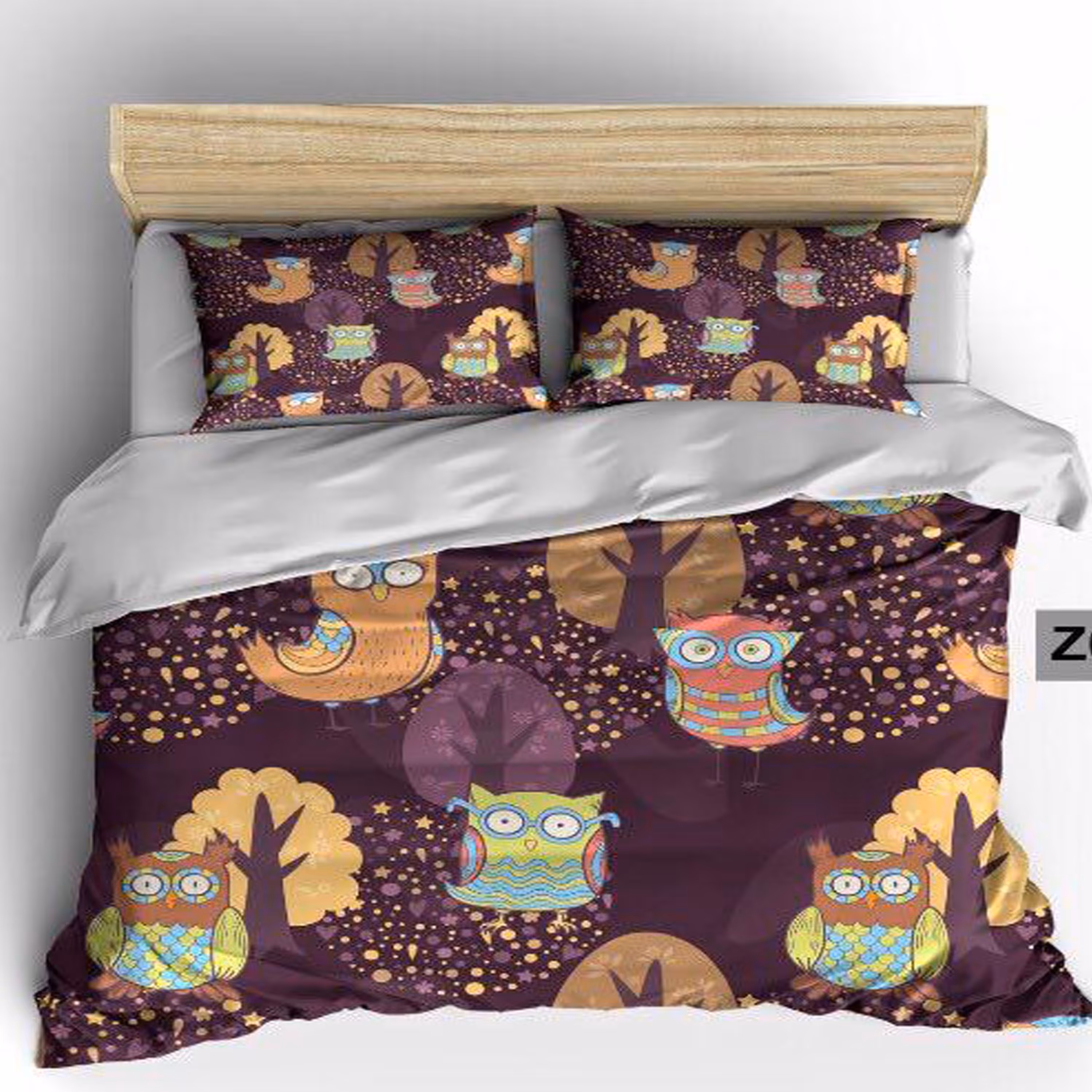 سرویس روتختی 2 نفره تنسل چاپی برندترک لند(Turk Land) z 275