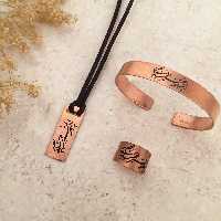 ست مسی زیبا نخل زیور کد 255