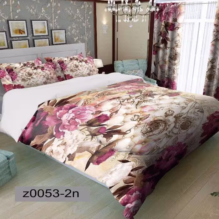 سرویس روتختی 2 نفره تنسل چاپی برندترک لند(Turk Land) z 53