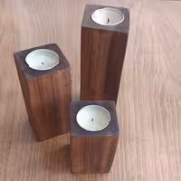 شمعدانی چوبی